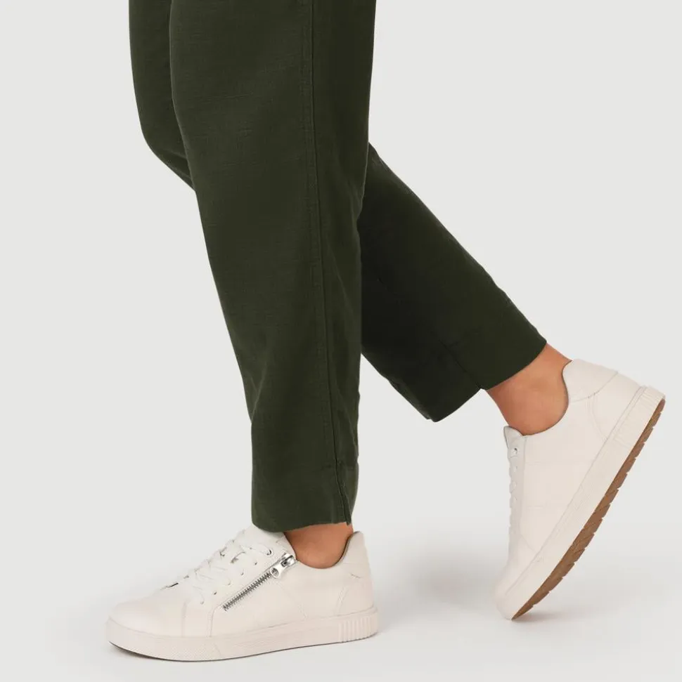 Casual Dual-Fasten Trainers - White