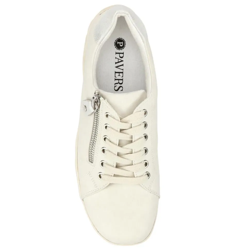 Casual Dual-Fasten Trainers - White