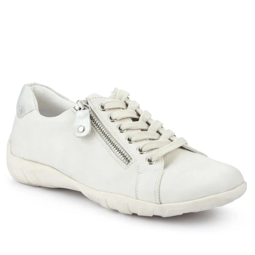 Casual Dual-Fasten Trainers - White