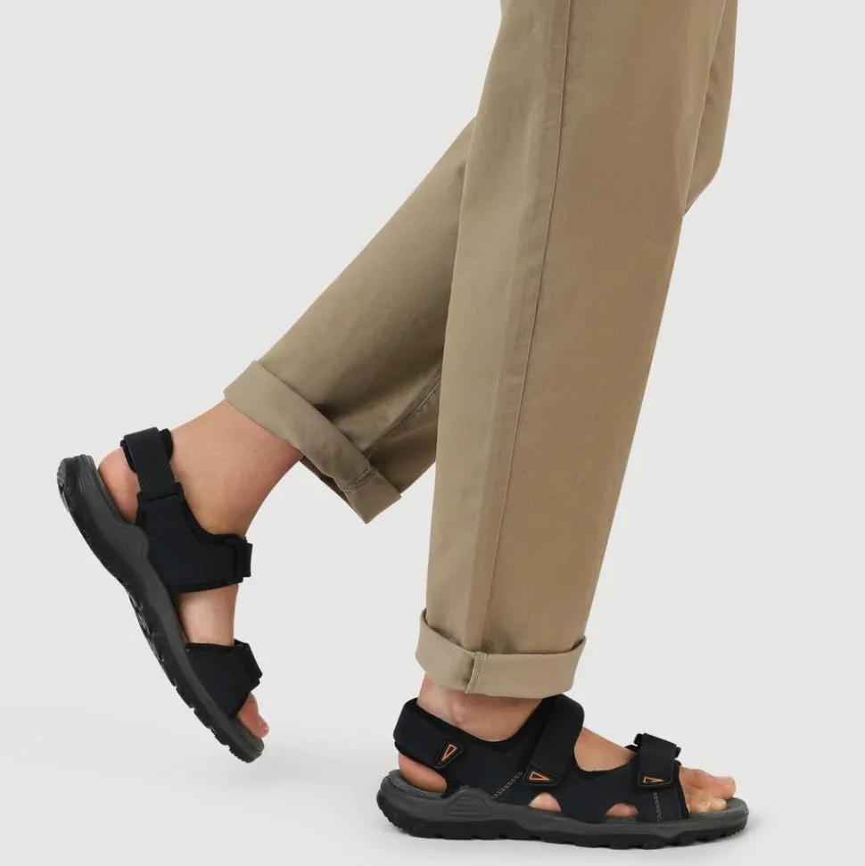 Casual Dual Touch-Fasten Sandals - Navy