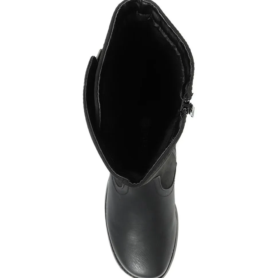 Casual Knee High Boot - Black
