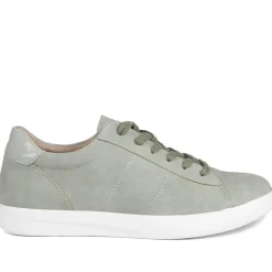 Casual Lace Up Platform Trainers - Khaki