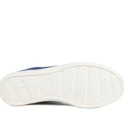 Casual Lace Up Platform Trainers - Navy