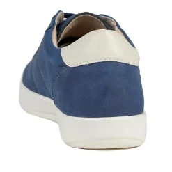 Casual Lace Up Platform Trainers - Navy