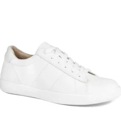 Casual Lace Up Platform Trainers - White