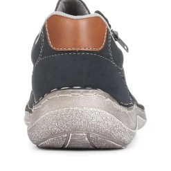 Casual Lace-Up Shoe - Navy