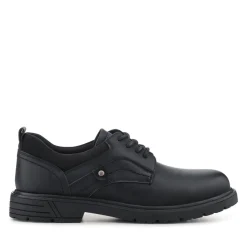 Casual Lace-Up Shoes - Black
