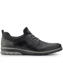 Casual Lace-Up Shoes - Black