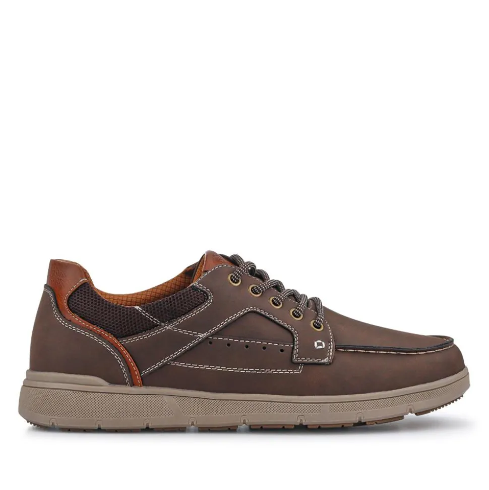 Casual Lace Up Shoes - Brown