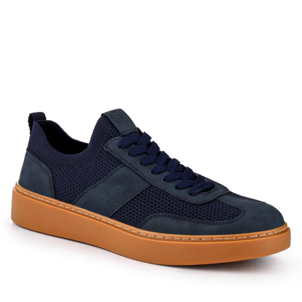 Casual Lace-Up Shoes - Navy