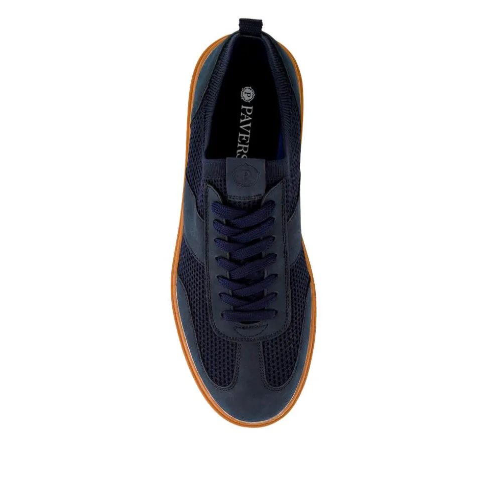 Casual Lace-Up Shoes - Navy