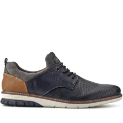 Casual Lace-Up Shoes - Navy