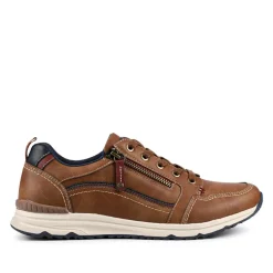 Casual Lace-Up Shoes - Tan