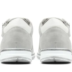 Casual Lace-Up Trainers - Grey