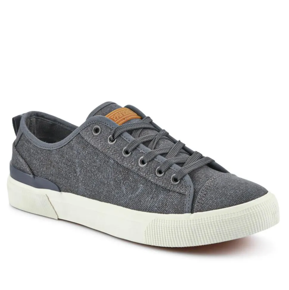 Casual Lace-Up Trainers - Grey