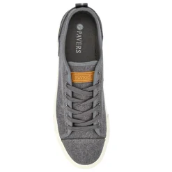 Casual Lace-Up Trainers - Grey