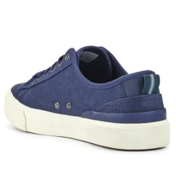 Casual Lace-Up Trainers - Navy