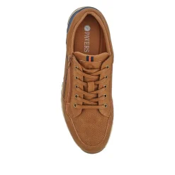 Casual Lace-Up Trainers - Tan