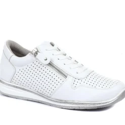 Casual Lace-Up Trainers - White