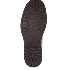 Casual Leather Ankle Boots - Dark Tan