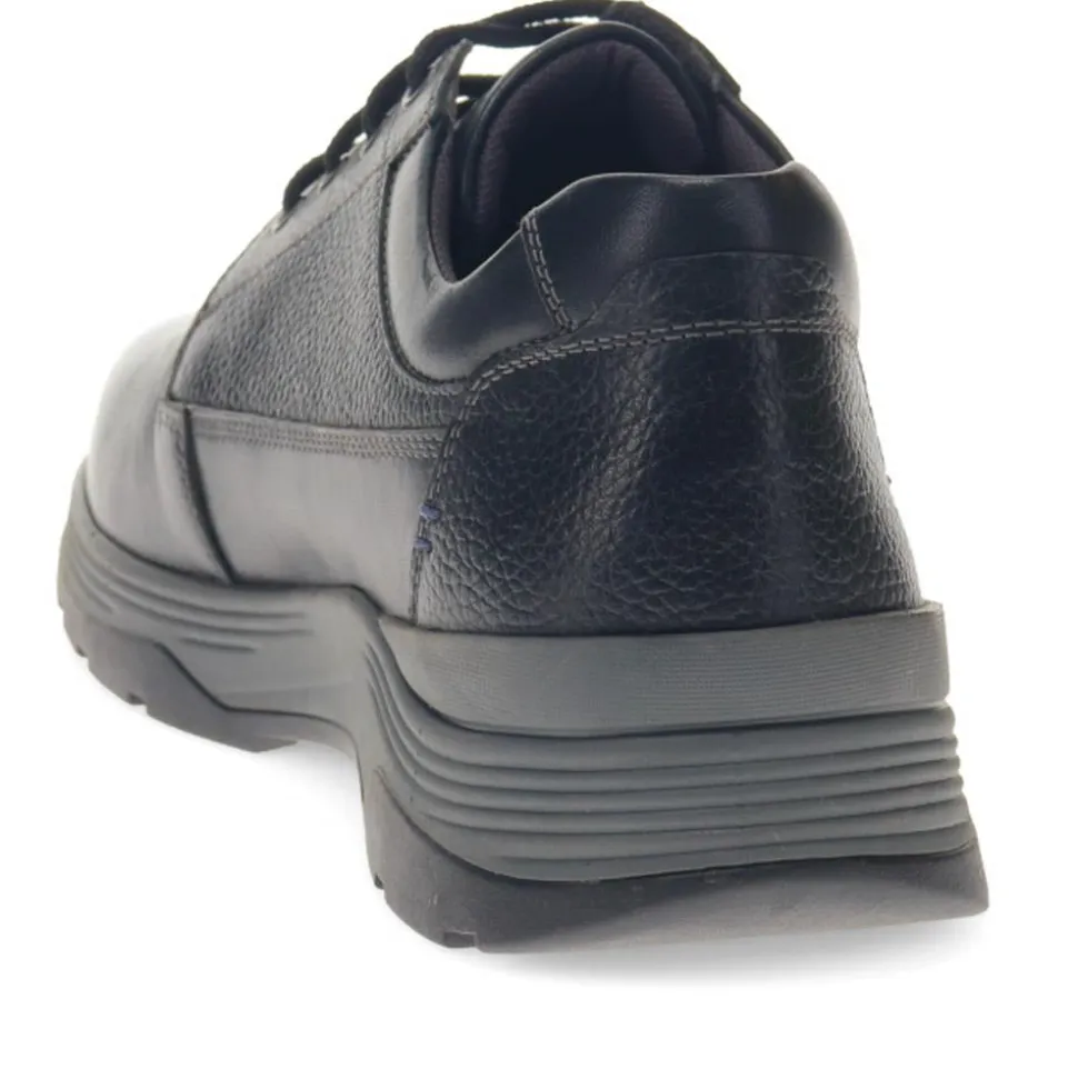 Casual Leather Lace-Up Shoes - Black