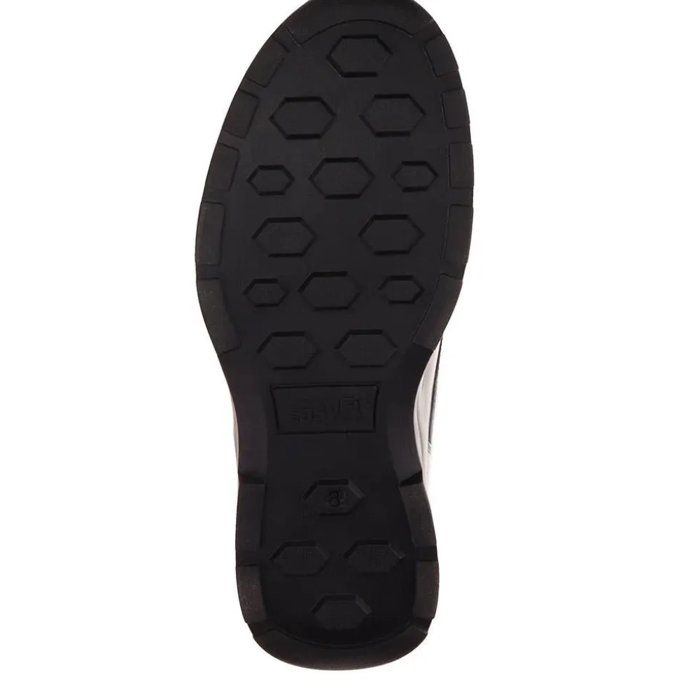 Casual Leather Lace-Up Shoes - Black