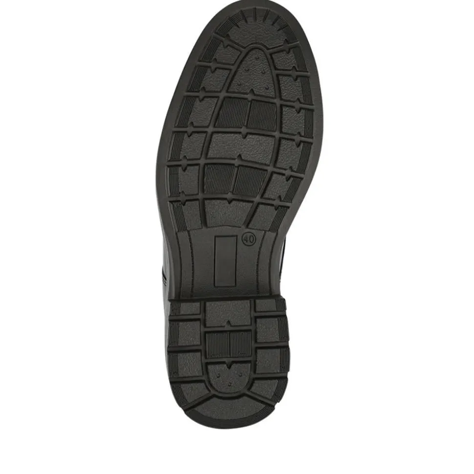 Casual Leather Lace-Up Shoes - Black