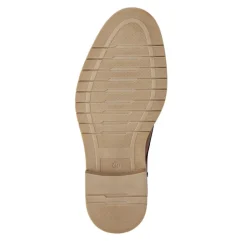 Casual Leather Lace-Up Shoes - Cognac
