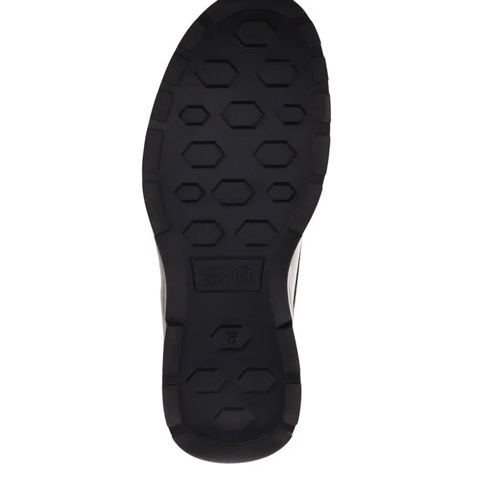 Casual Leather Lace-Up Shoes - Navy