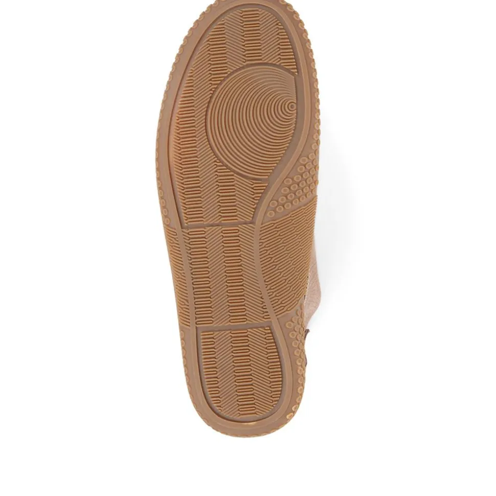 Casual Leather Lace-Up Shoes - Sand