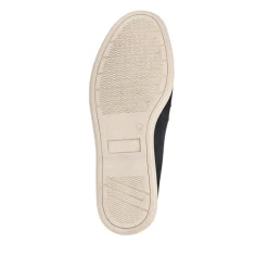 Casual Leather Loafers - Navy