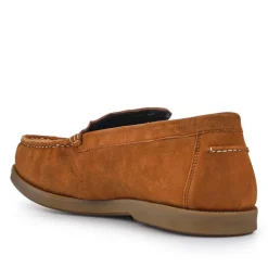 Casual Leather Loafers - Tan