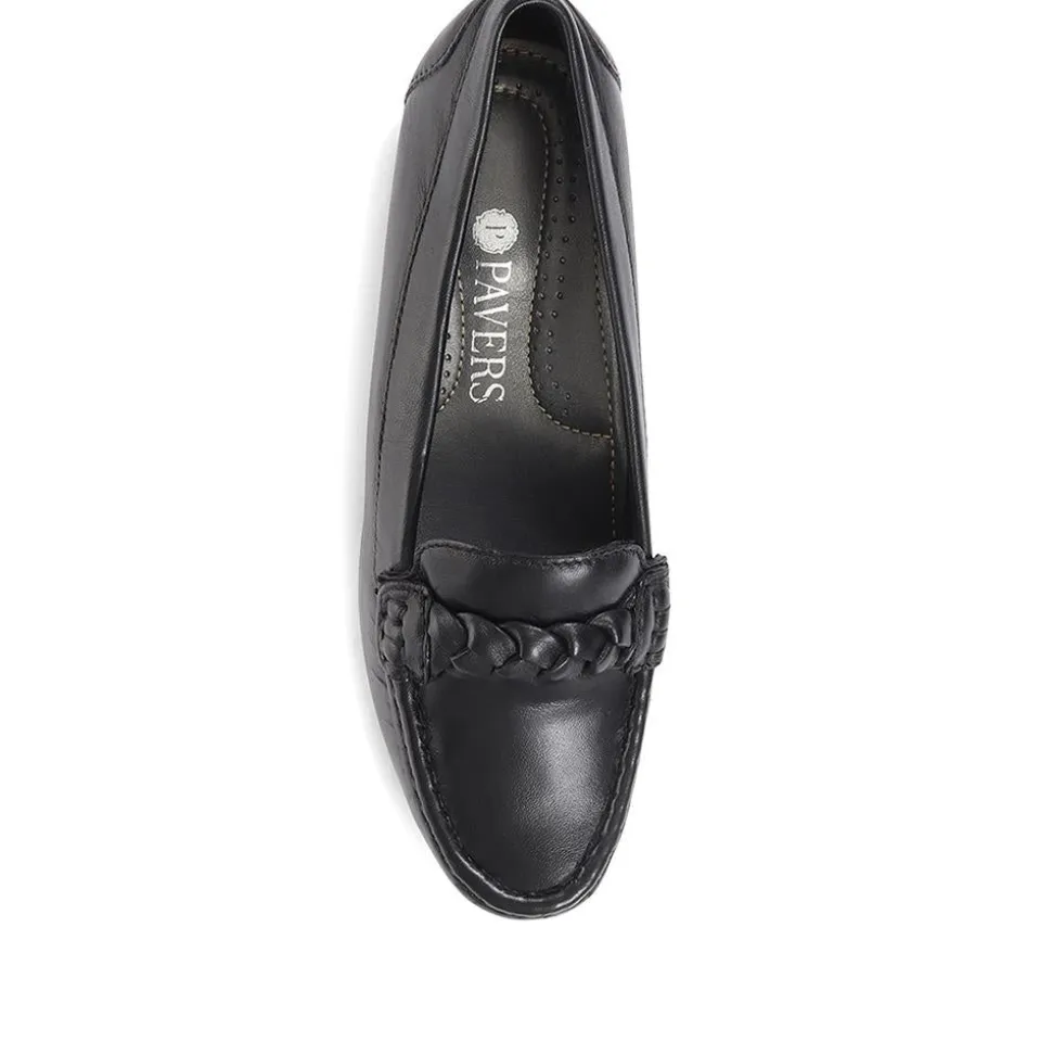 Casual Leather Moccasin - Black
