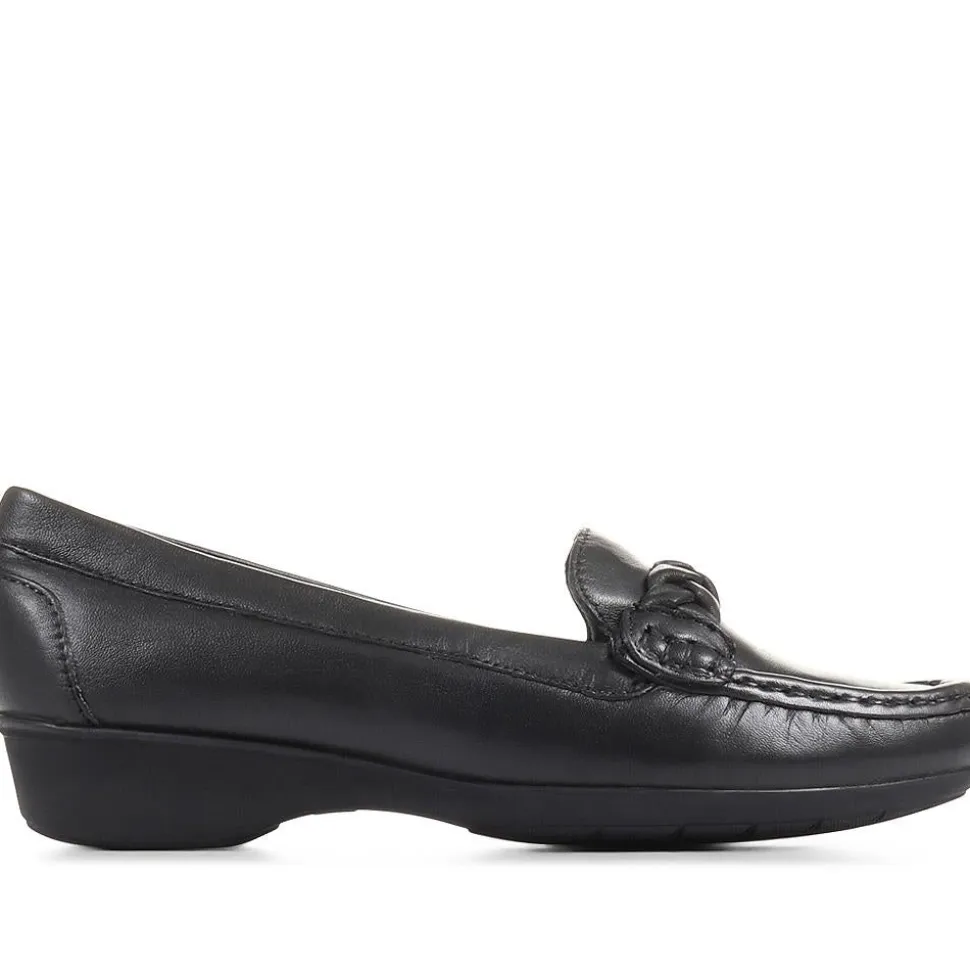 Casual Leather Moccasin - Black