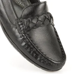 Casual Leather Moccasin - Black