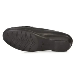 Casual Leather Moccasin - Black Multi