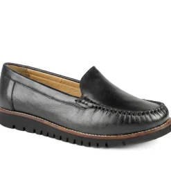 Casual Leather Moccasins - Black