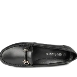 Casual Leather Moccasins - Black