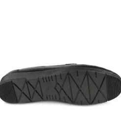 Casual Leather Moccasins - Black