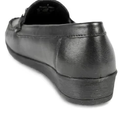Casual Leather Moccasins - Black