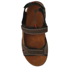 Casual Leather Sandals - Brown