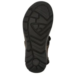 Casual Leather Sandals - Brown