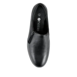 Casual Leather Slip-On Shoes - Black