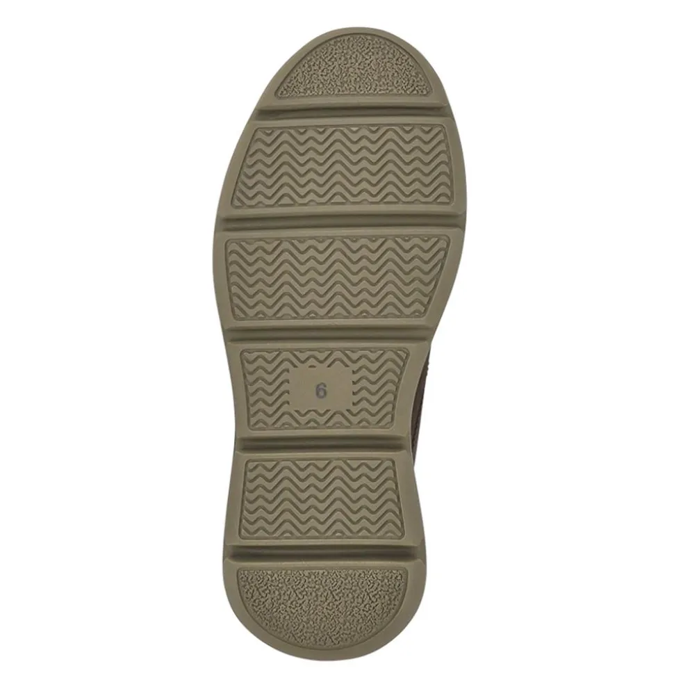 Casual Leather Slip-On Shoes - Brown