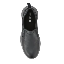 Casual Leather Slip-On Shoes - Navy