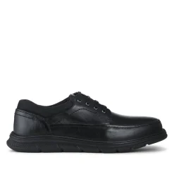 Casual Lightweight Lace Up Shoes - Black