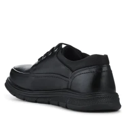 Casual Lightweight Lace Up Shoes - Black