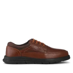 Casual Lightweight Lace Up Shoes - Tan