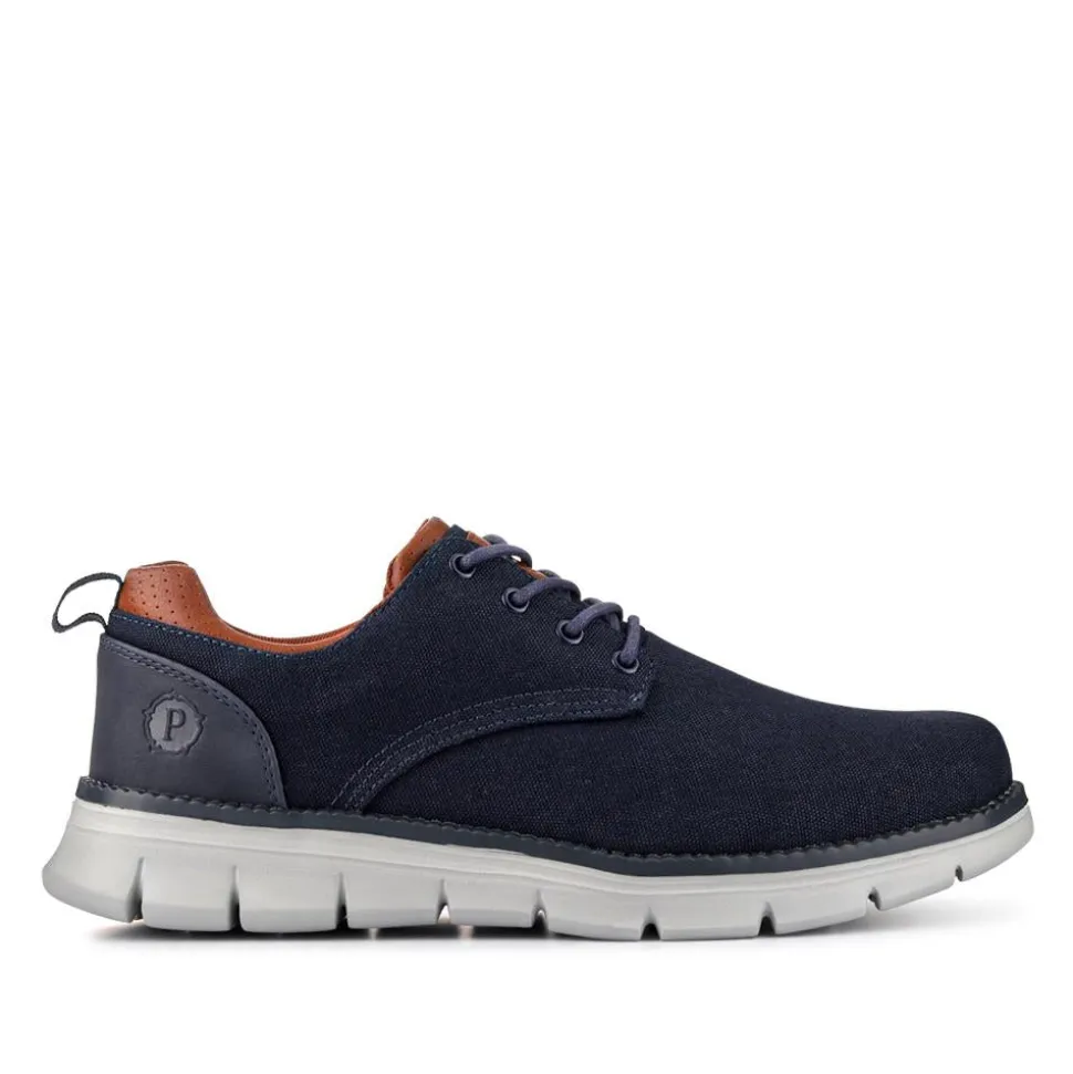 Casual Memory Foam Trainers - Navy