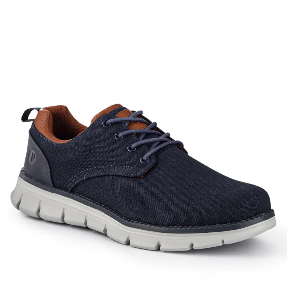 Casual Memory Foam Trainers - Navy